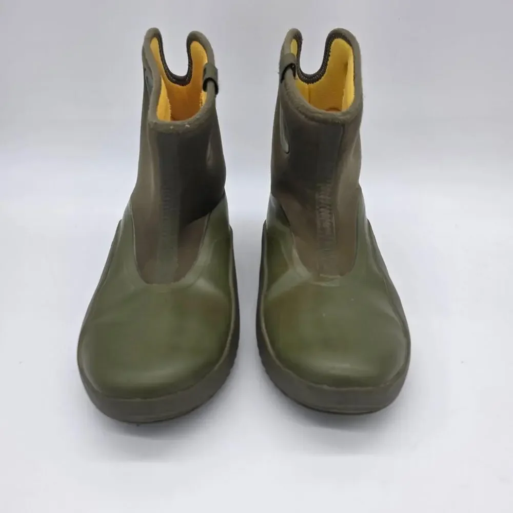 Jordan Rain Boots Kids 3Y Green Waterproof Pull On Mid Calf FB9918-200